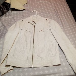 G By Guess Leather Zip Up